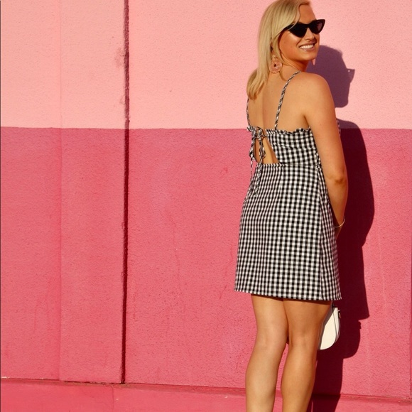Cotton Candy LA Mini Gingham Dress - Picture 2 of 8